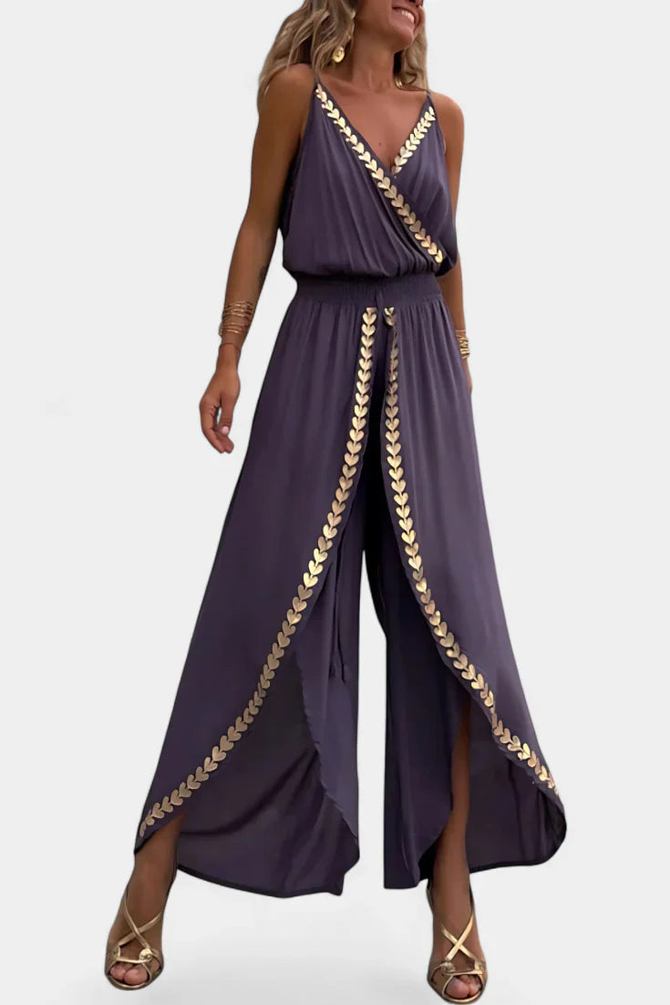 Halo - Sleeveless Open-Leg Jumpsuit