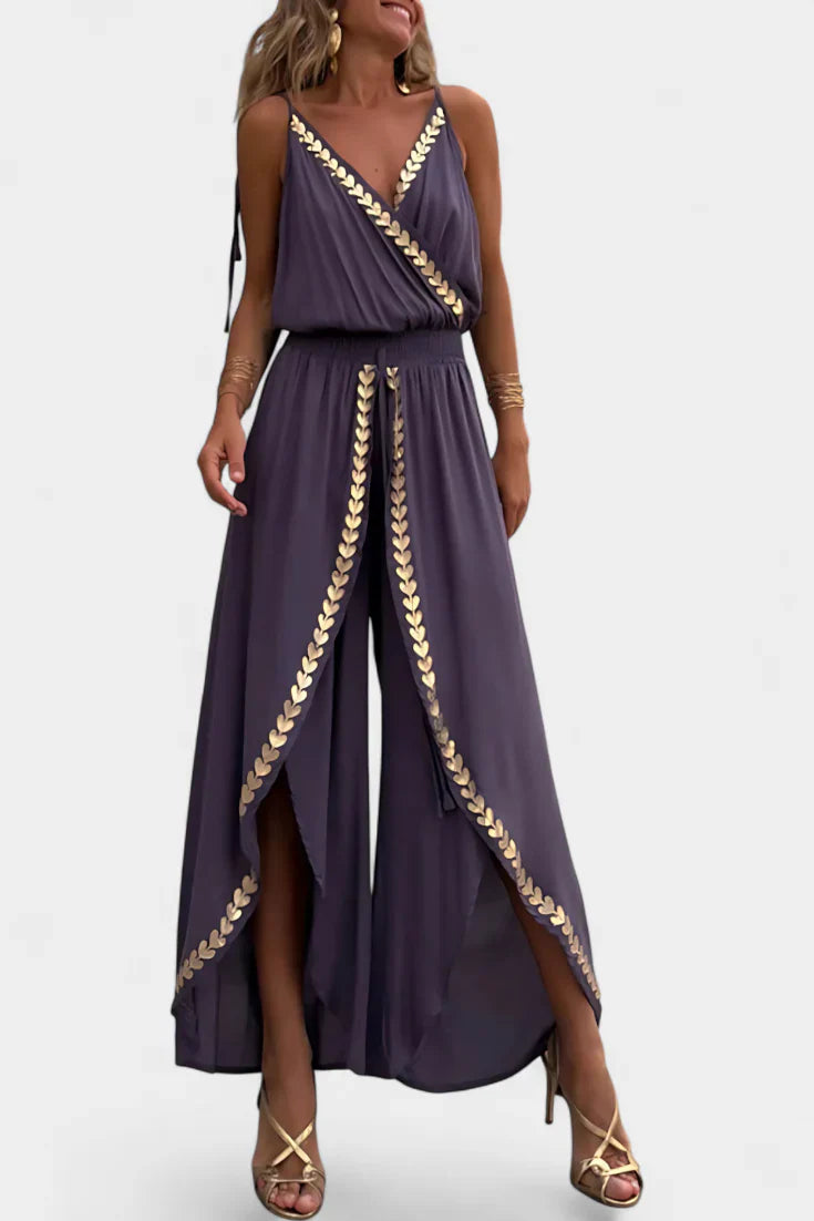 Halo - Sleeveless Open-Leg Jumpsuit