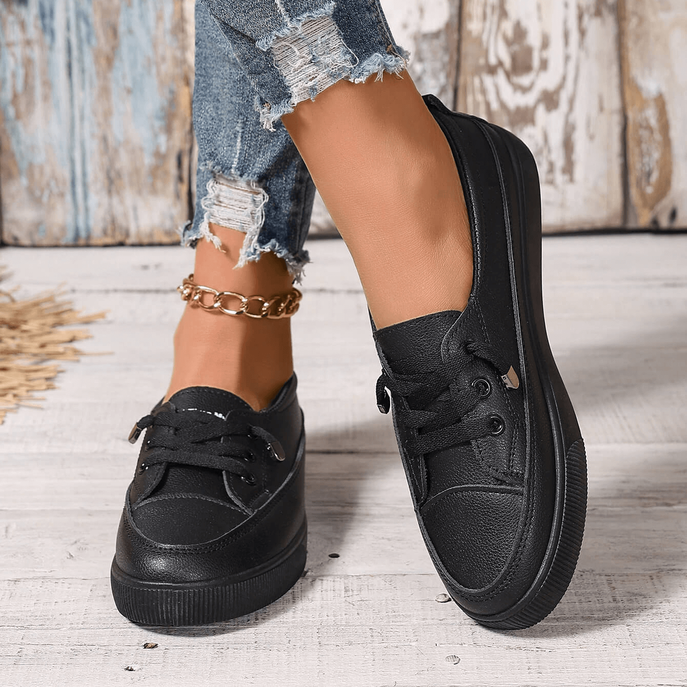 Denise - Everyday Lace-Up Trainers