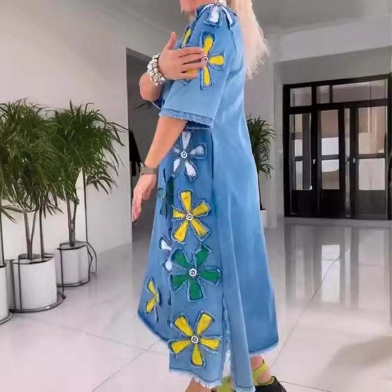 Eliana - Round Neck Casual Dress