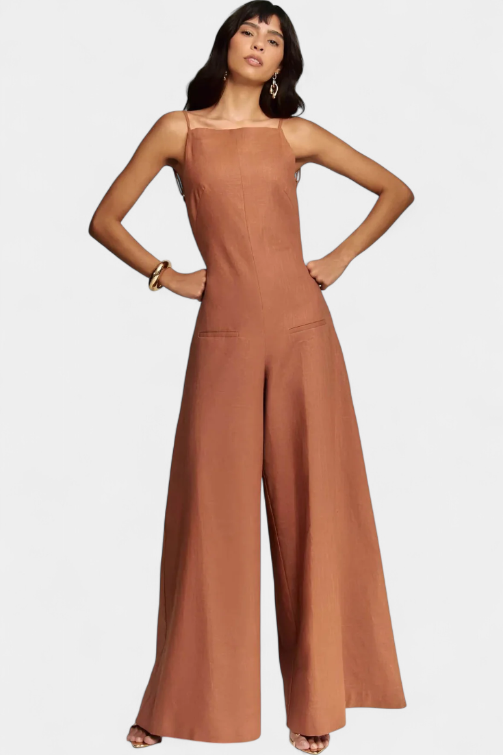 Molly - Wide Leg Halter Jumpsuit