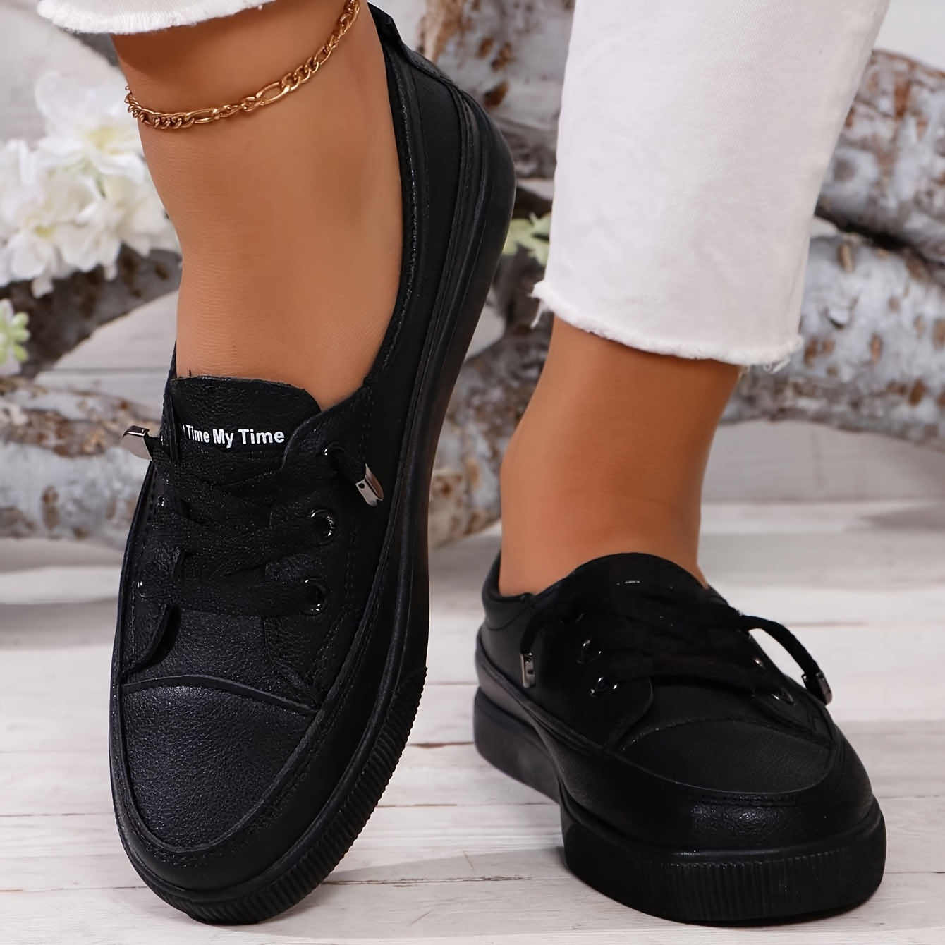 Denise - Everyday Lace-Up Trainers