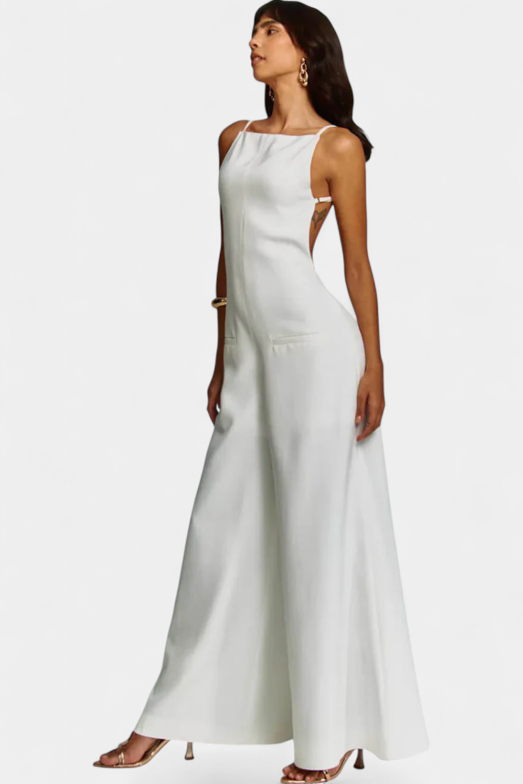 Molly - Wide Leg Halter Jumpsuit