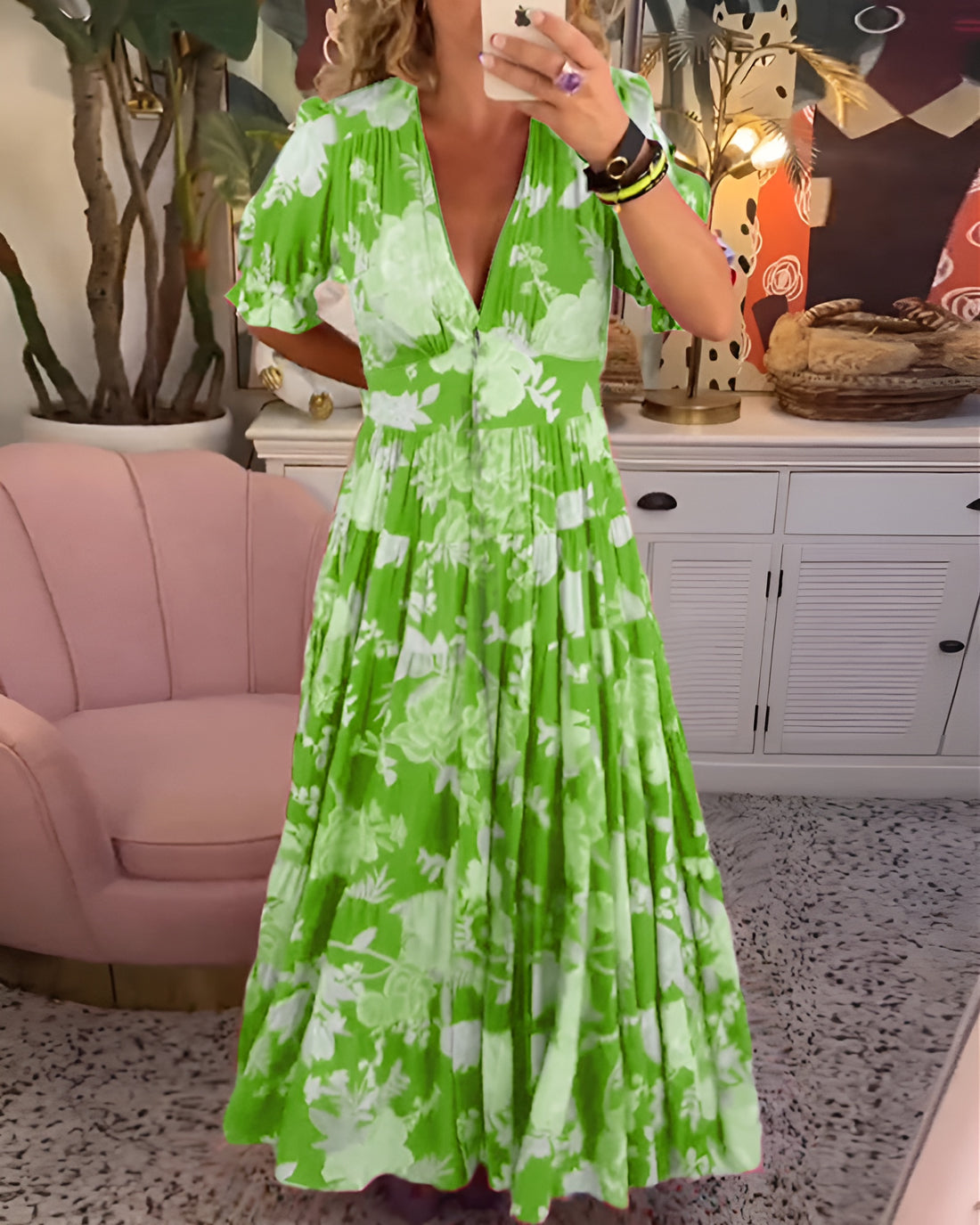 Mary - Floral Pocket Dress
