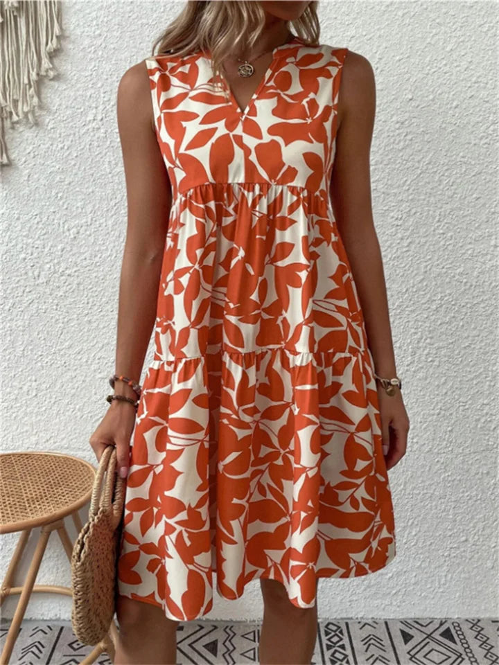 Ariah - Sleeveless Print Dress