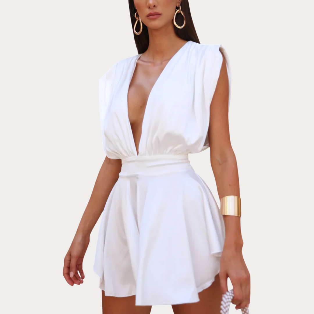 Emely - Short Plunge Jumpsuit