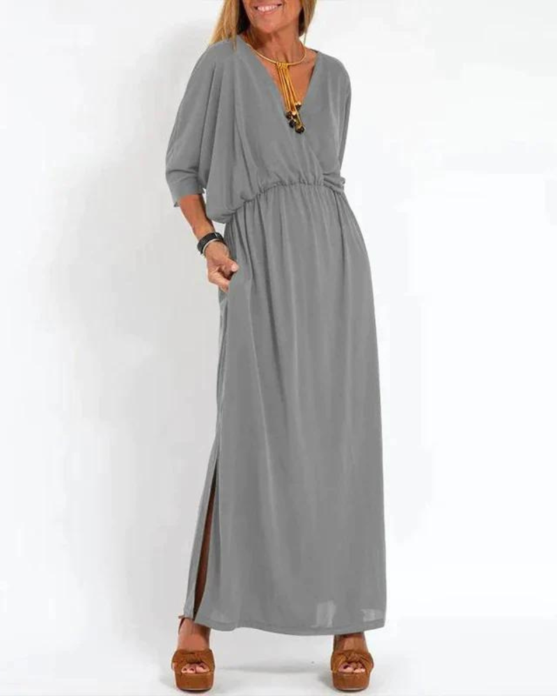 Zara - Relaxed V-Neck Dress