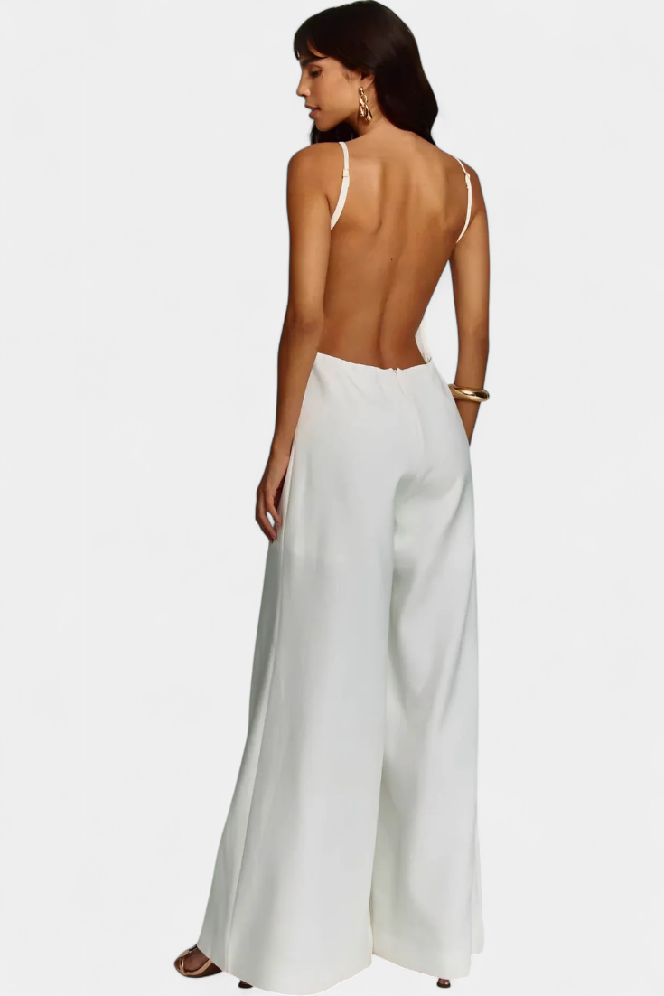 Molly - Wide Leg Halter Jumpsuit