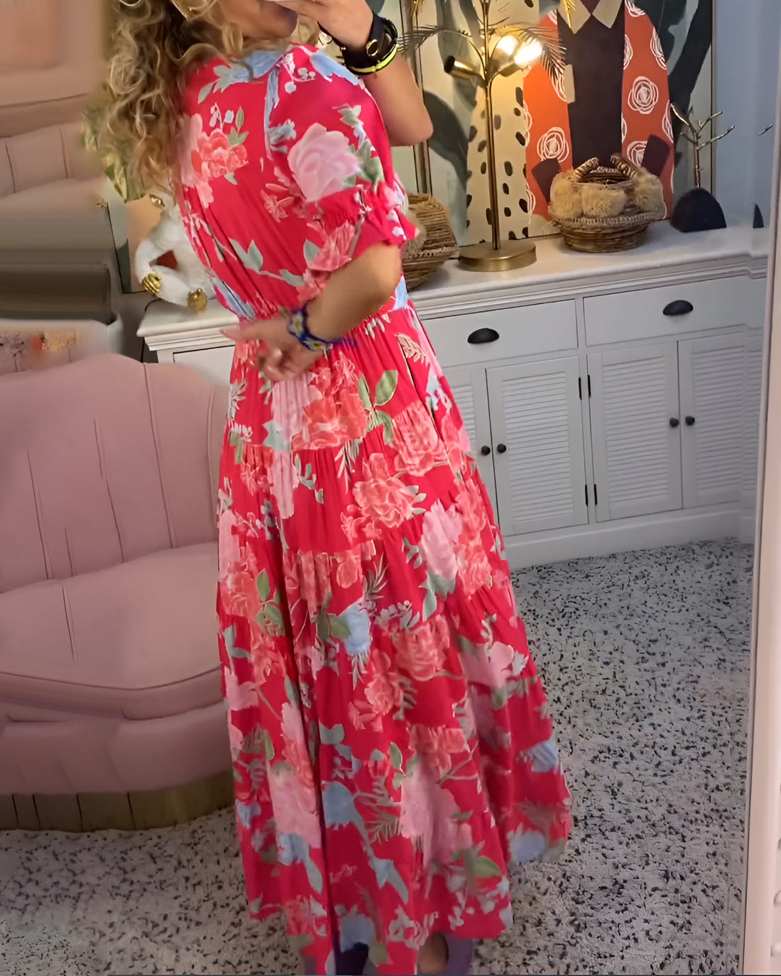 Mary - Floral Pocket Dress