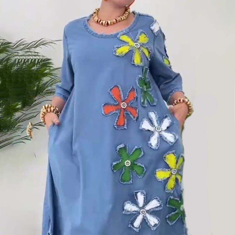 Eliana - Round Neck Casual Dress