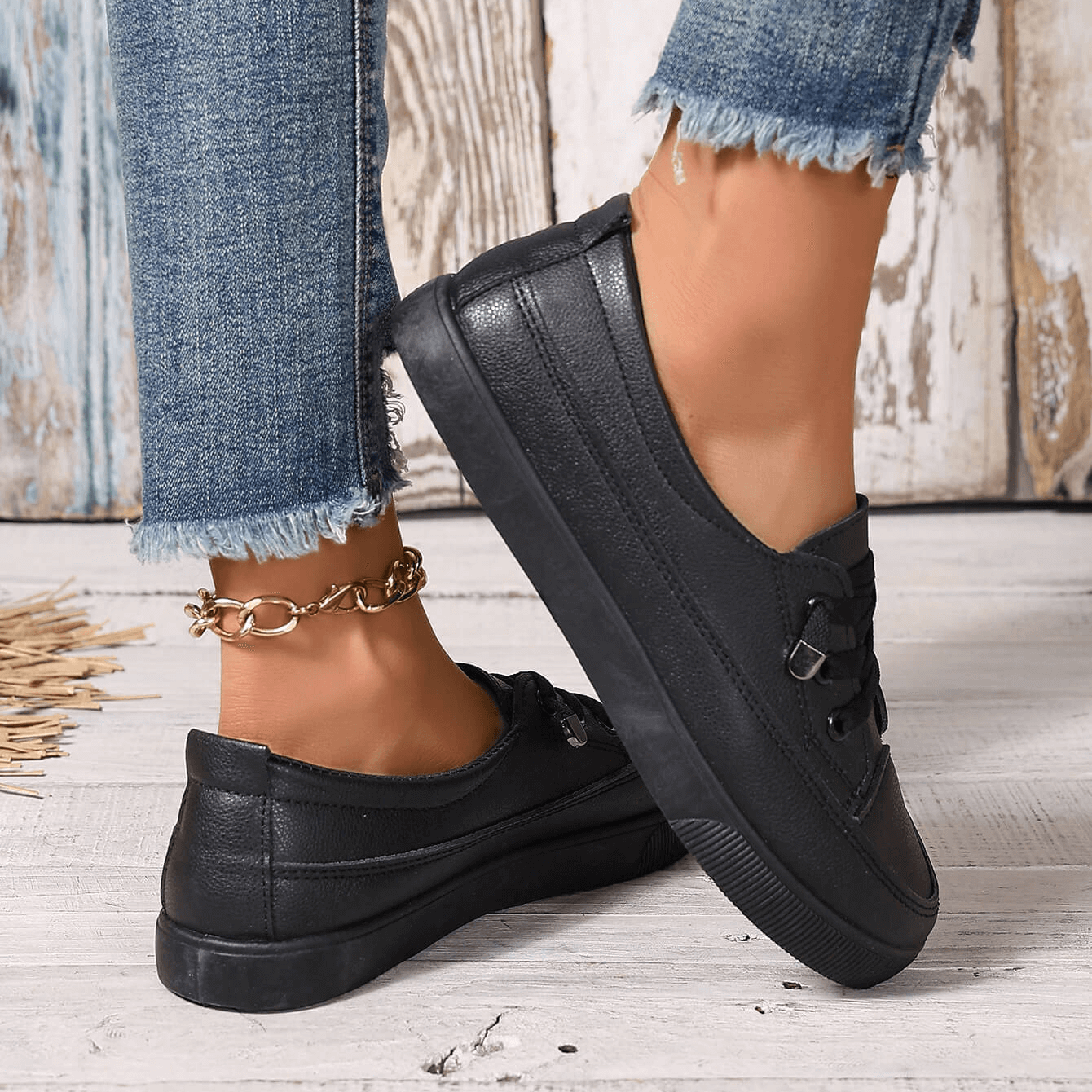 Denise - Everyday Lace-Up Trainers