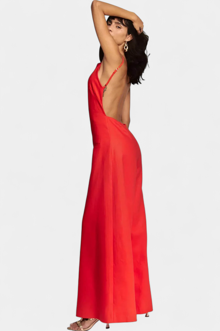 Molly - Wide Leg Halter Jumpsuit