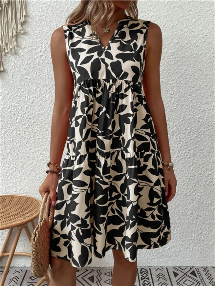 Ariah - Sleeveless Print Dress