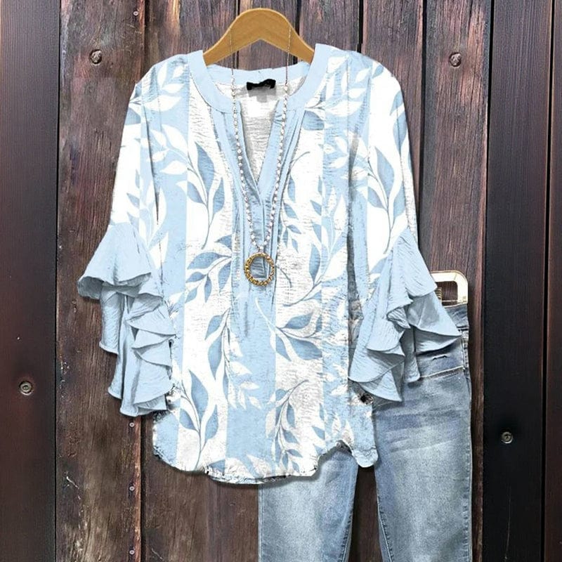 Leilani - Floral Ruffle Blouse