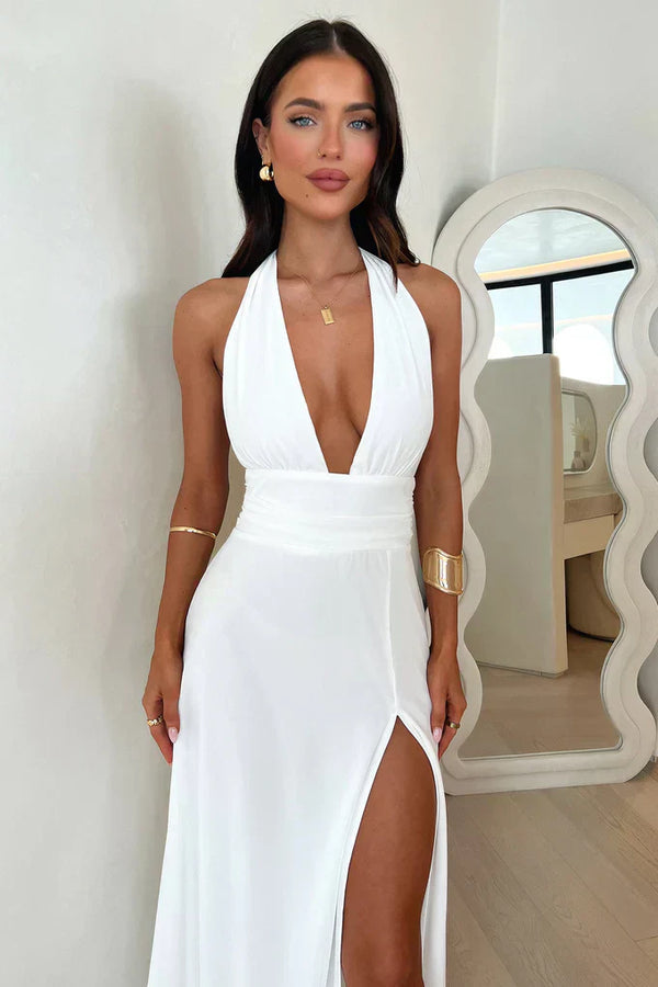 Rachel - Halter Maxi Dress