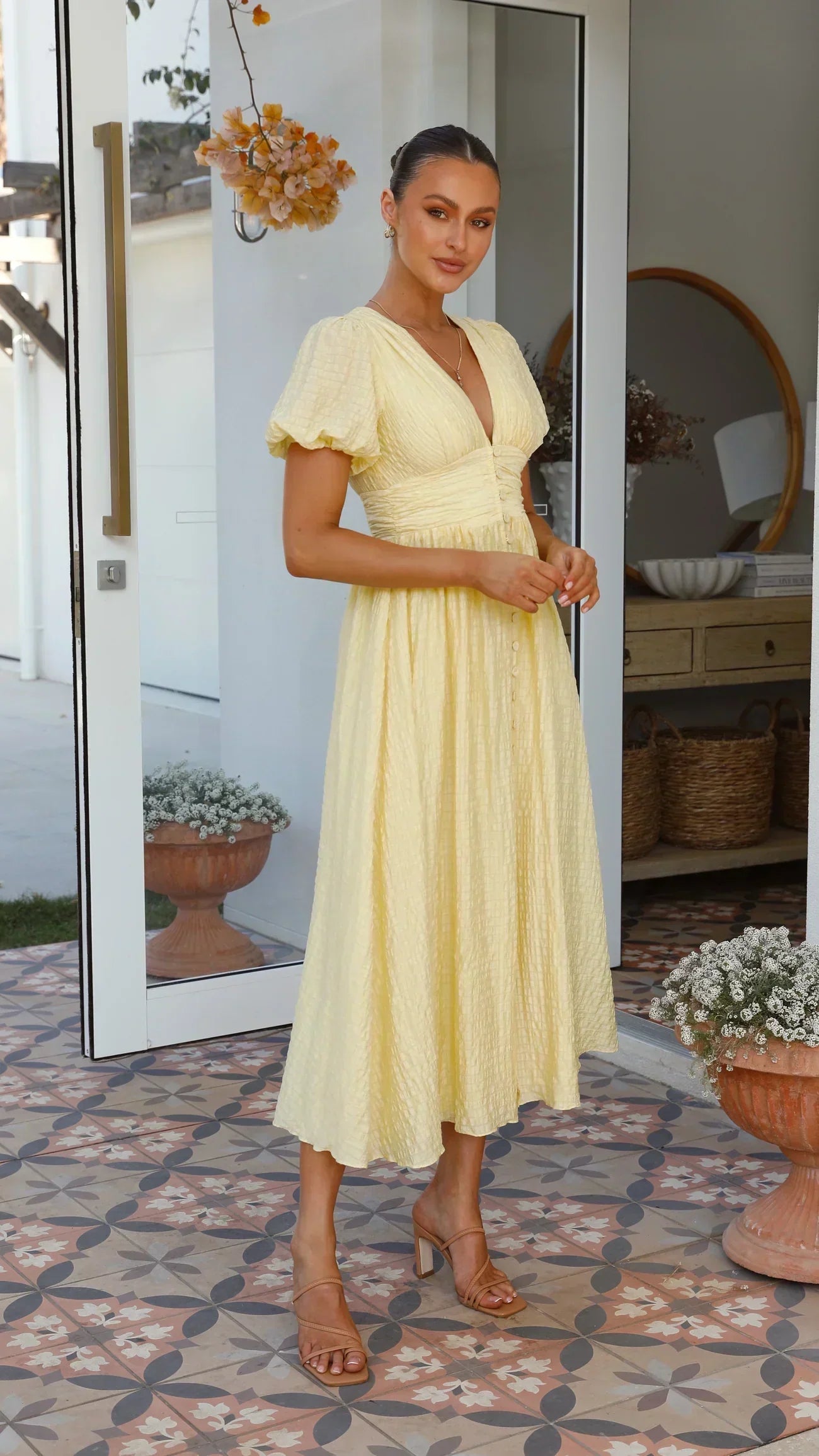 Luisa - Puff Sleeve Dress