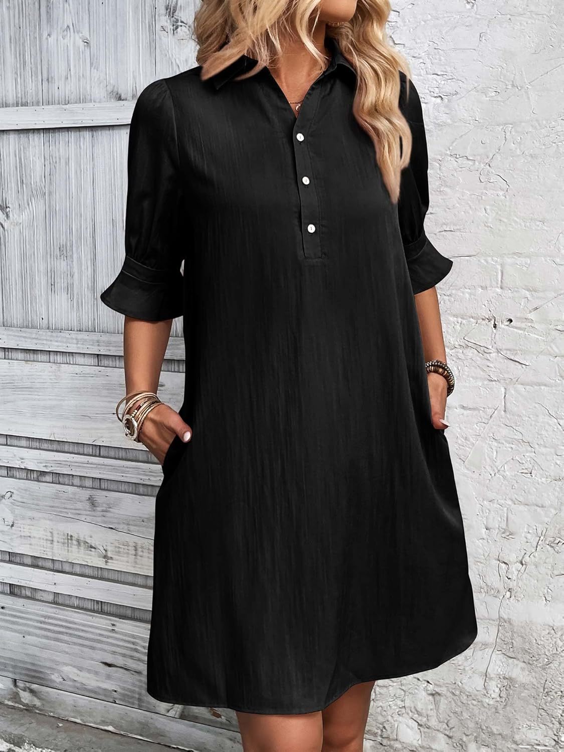 Ellen - Ruffle Sleeve Dress