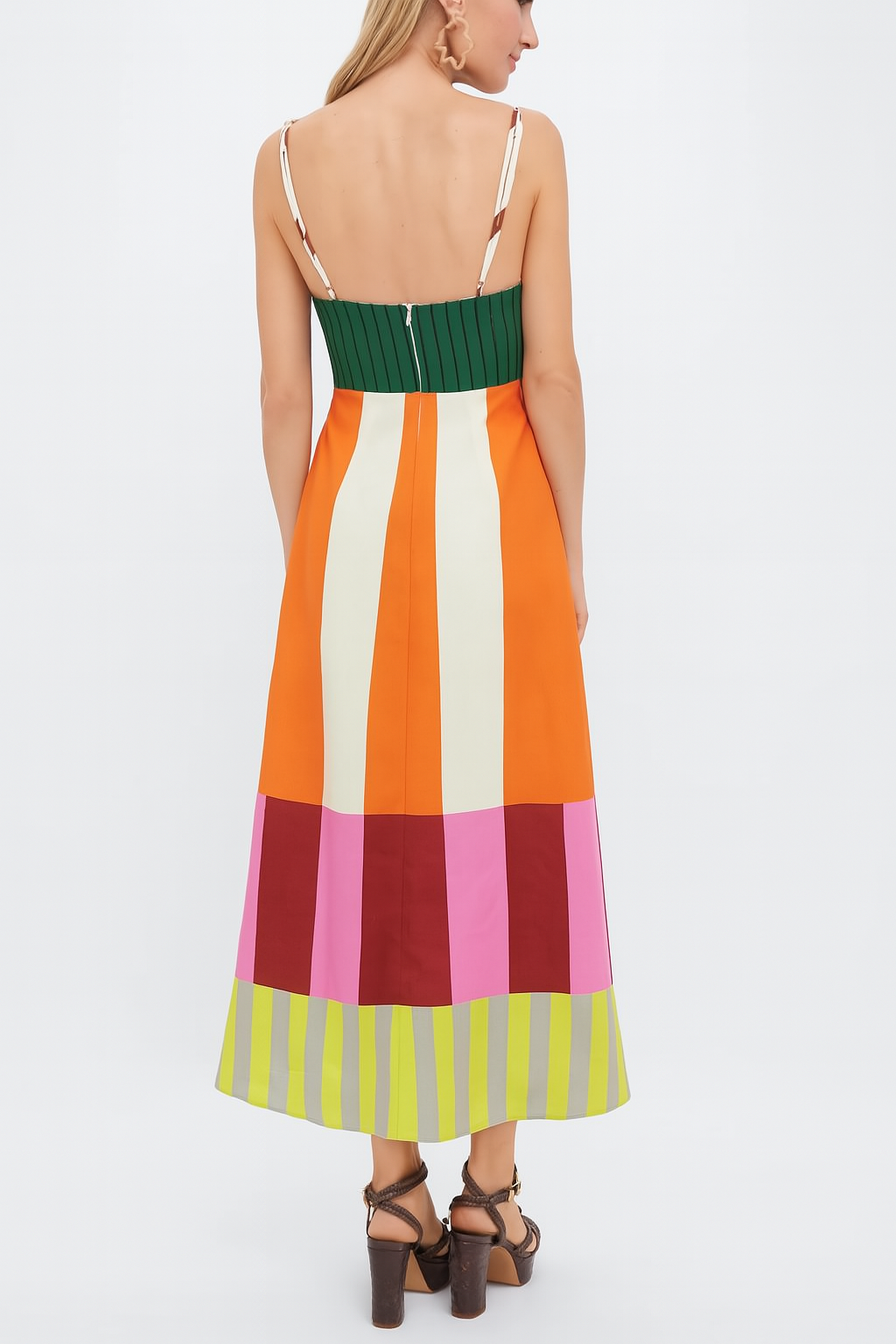 Lylah - Colorful Spaghetti Strap Dress