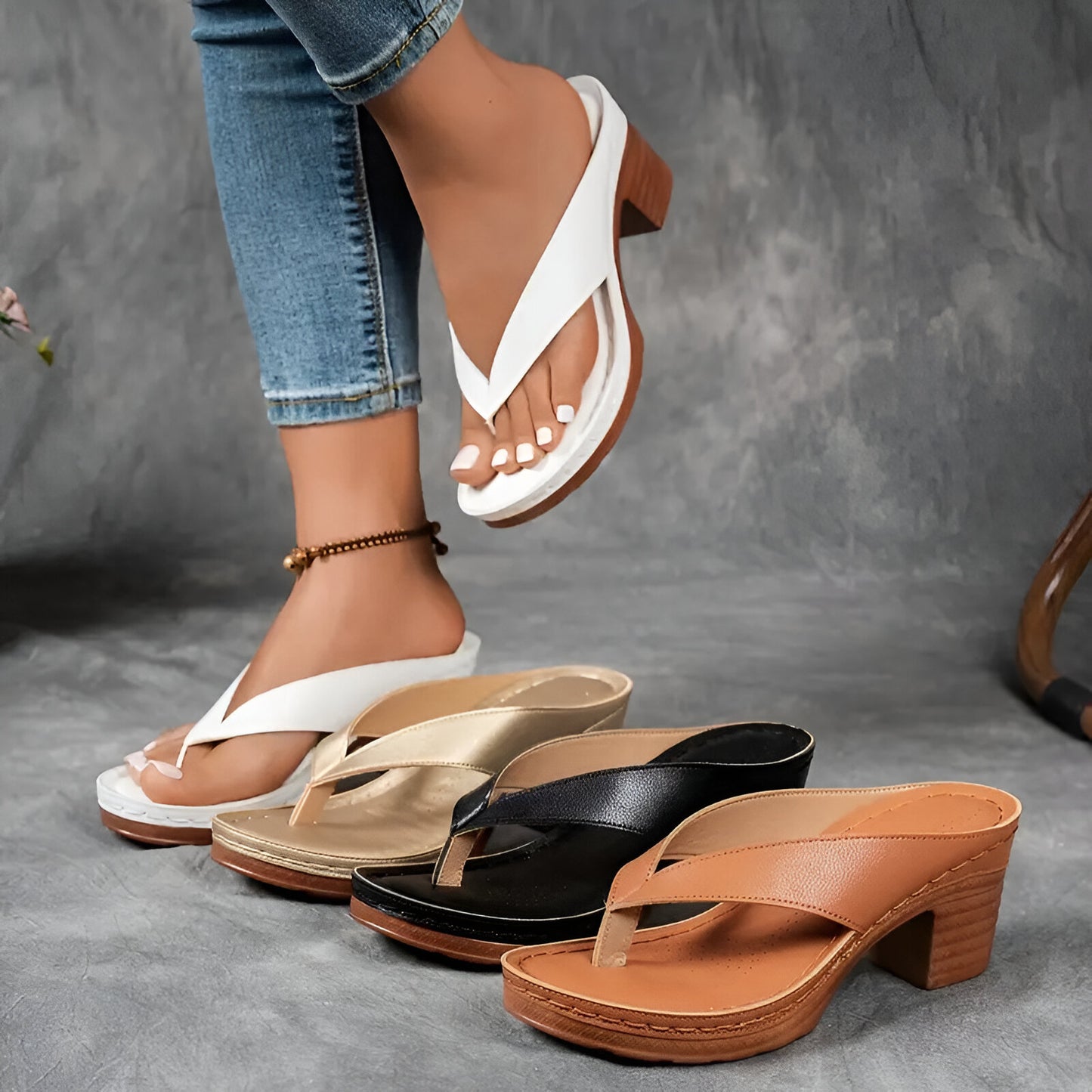 Linda - Block Heel Sandals