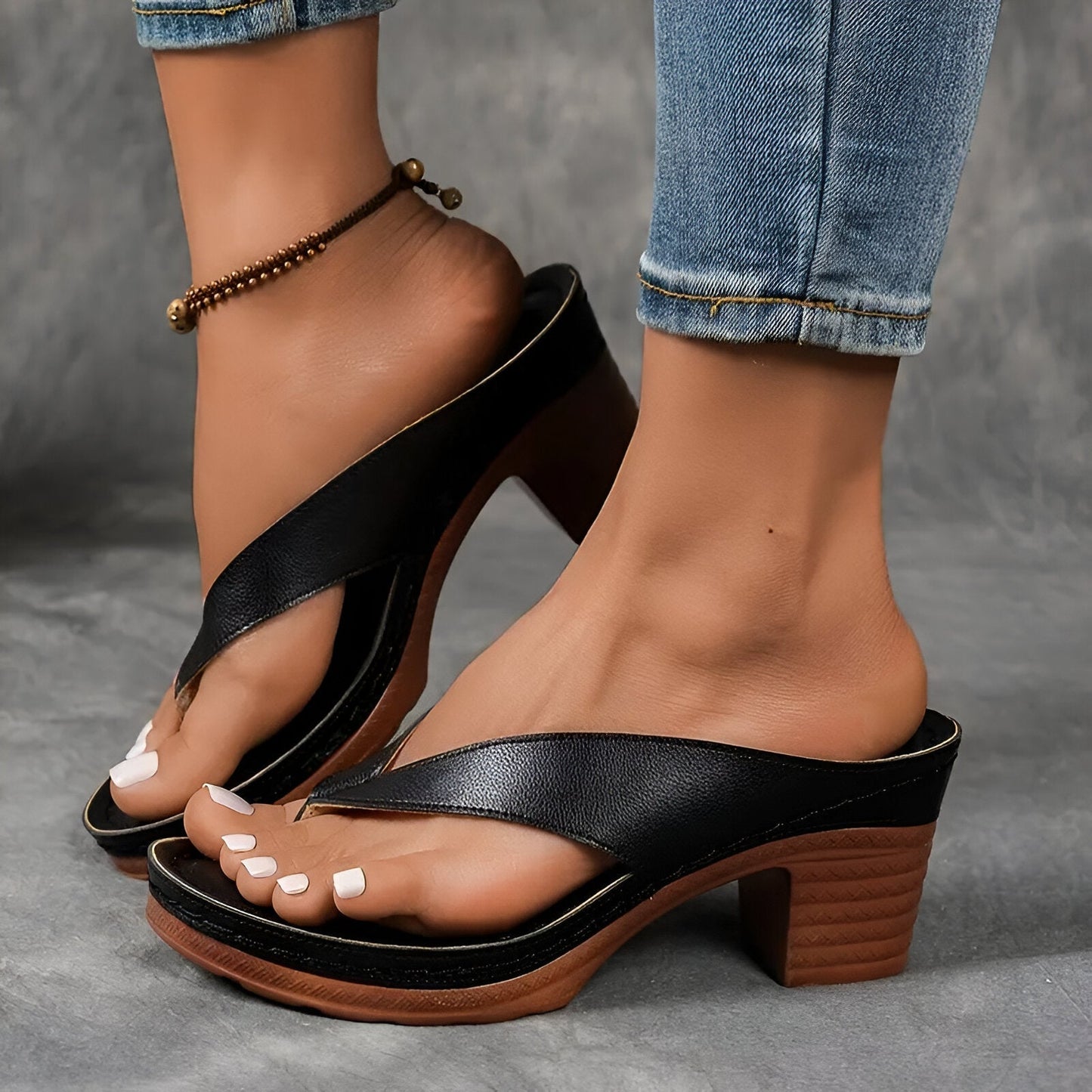 Linda - Block Heel Sandals