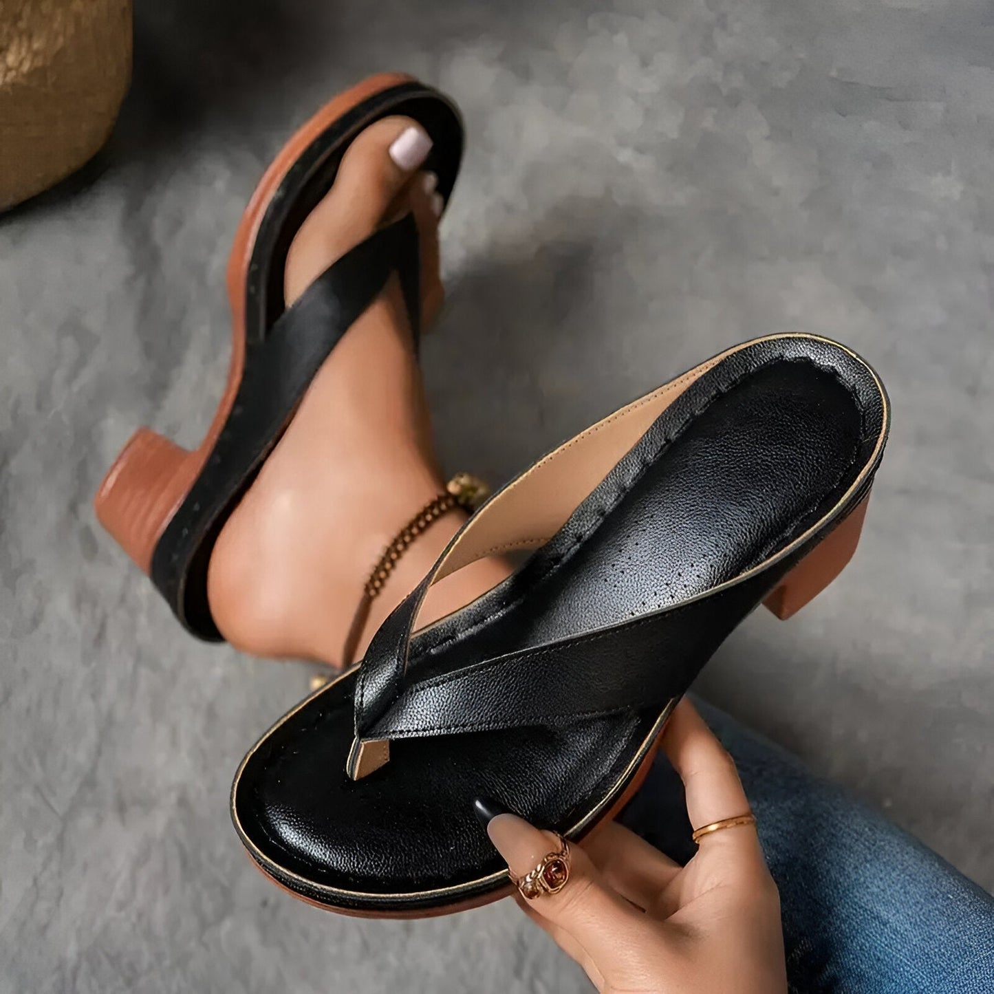 Linda - Block Heel Sandals