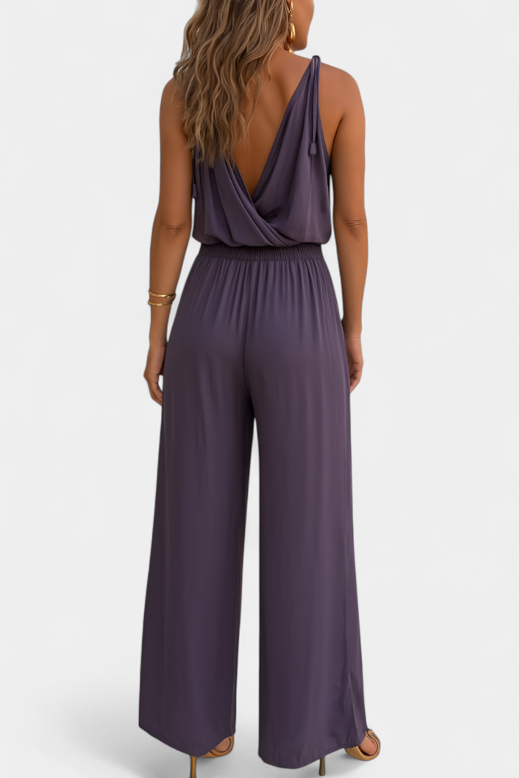 Halo - Sleeveless Open-Leg Jumpsuit