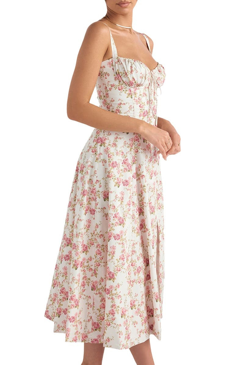 Rose - Tie Front Slit Dress
