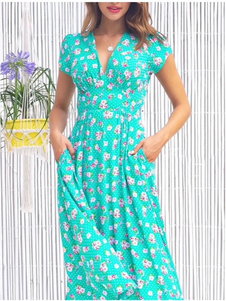 Anna - Floral Midi Dress