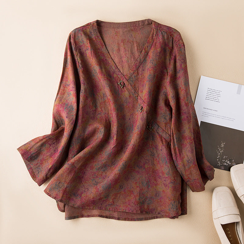 Daisy - Vintage Floral Blouse