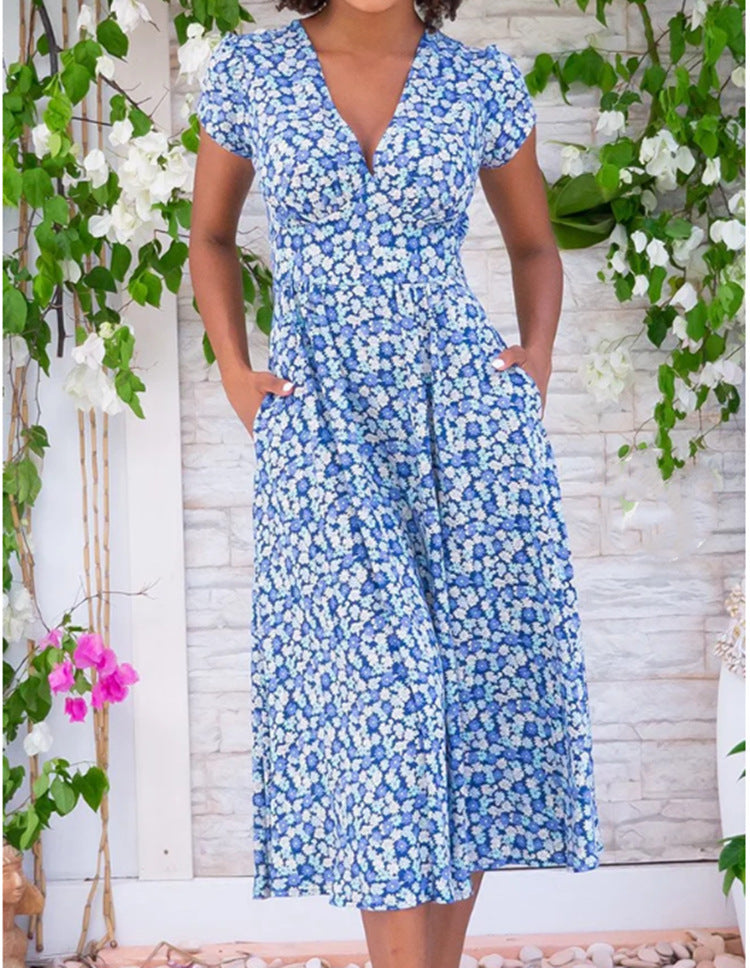 Anna - Floral Midi Dress