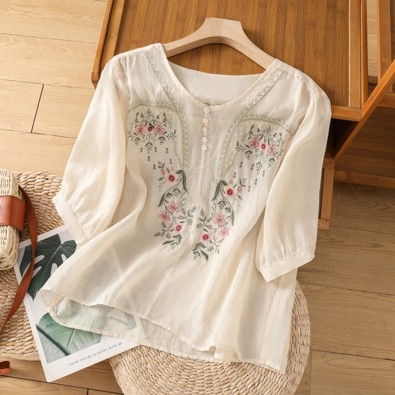 Brenda - Floral Comfort Blouse