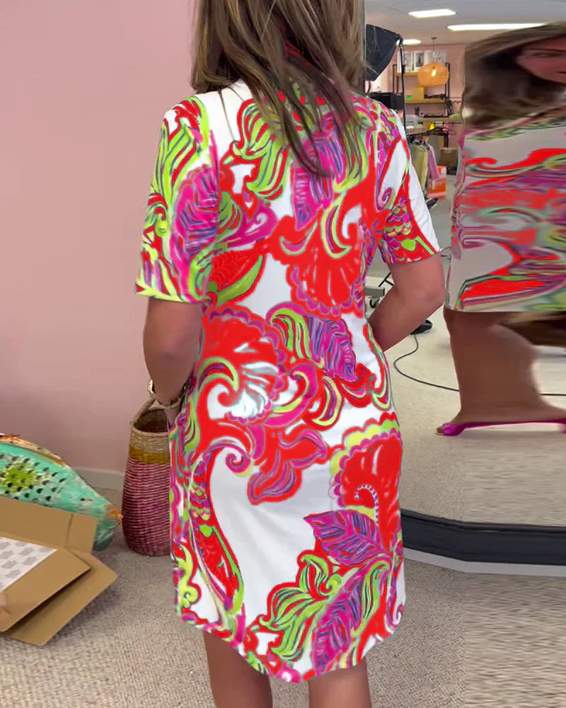 Juliana - Short Sleeve Tunic Dress