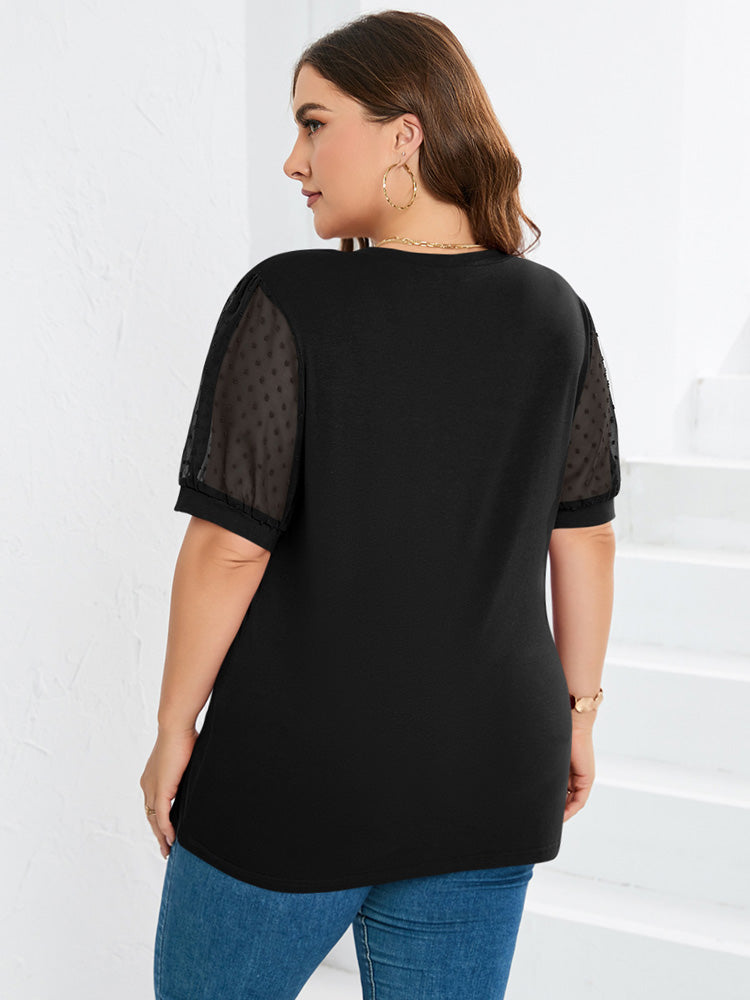 Lyra - Textured Puff Blouse