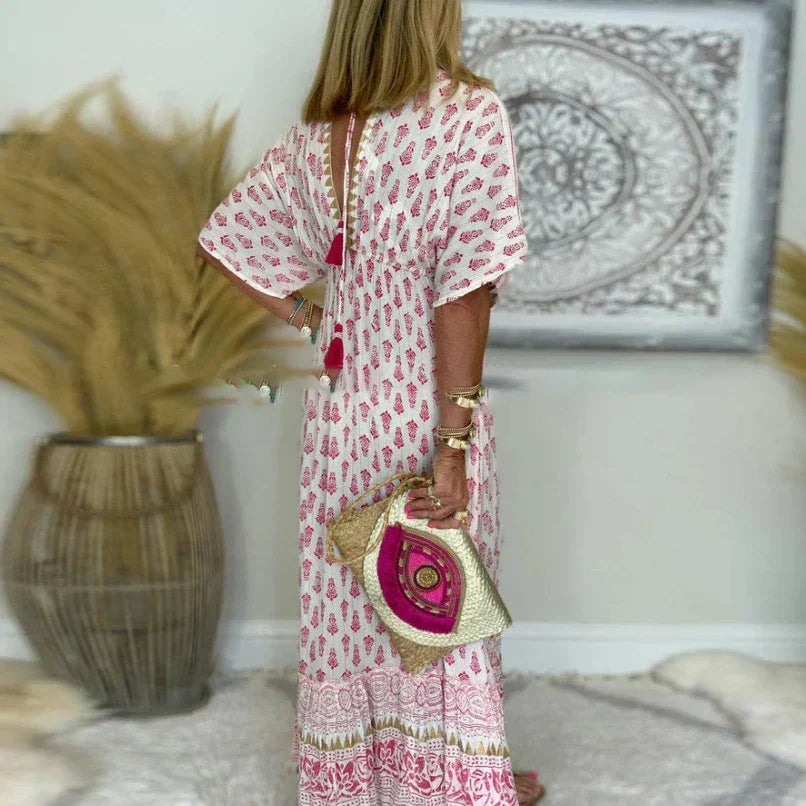 Helena - Boho Tiered Maxi Dress