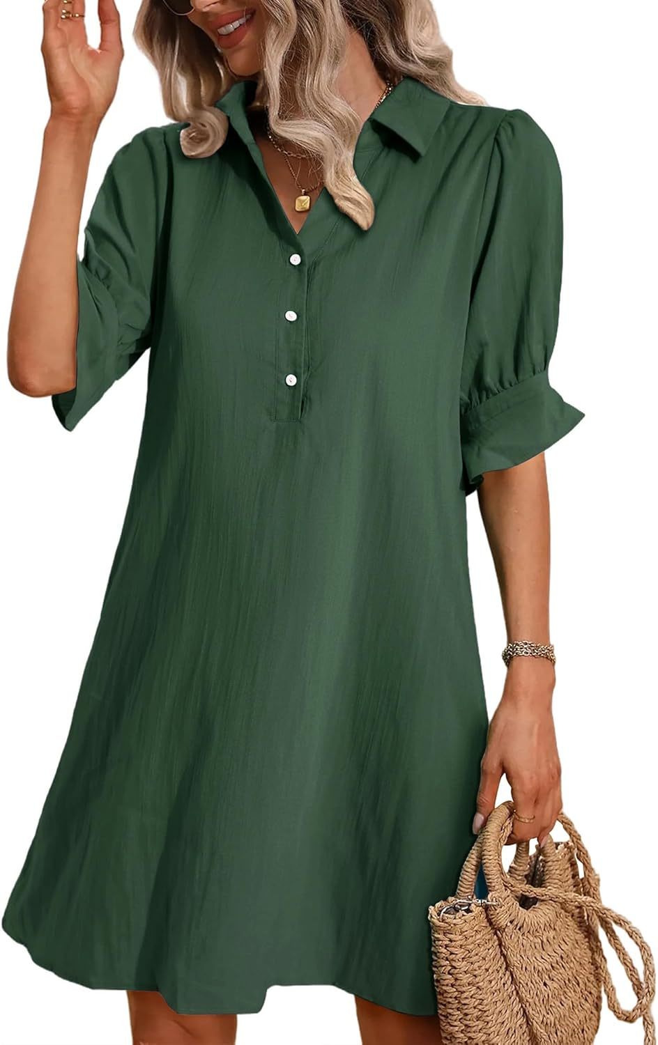 Ellen - Ruffle Sleeve Dress