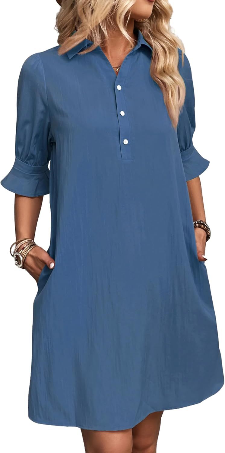 Ellen - Ruffle Sleeve Dress