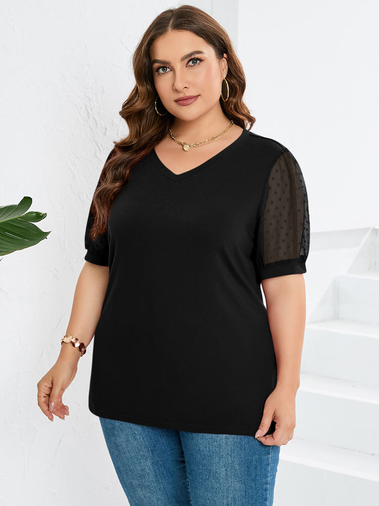 Lyra - Textured Puff Blouse