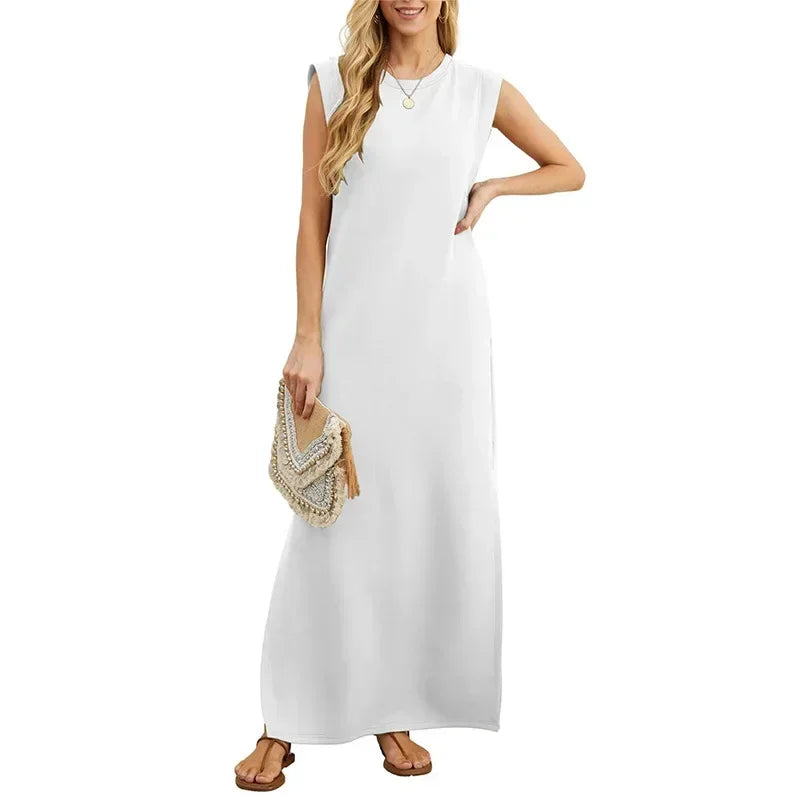 Joanna - Sleeveless Slit Maxi Dress