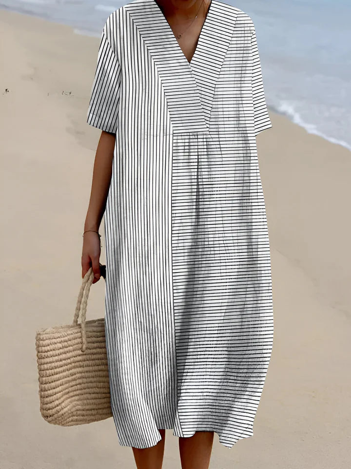 Billie - Summer Printed Midi Dress