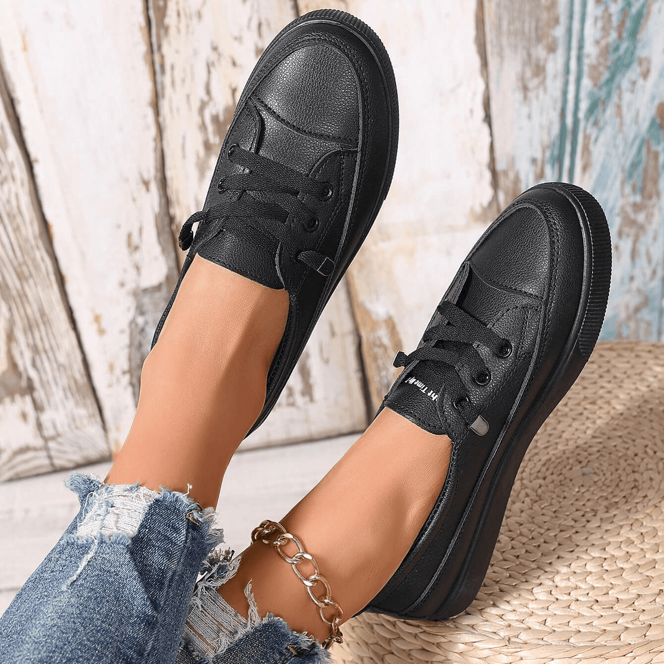 Denise - Everyday Lace-Up Trainers