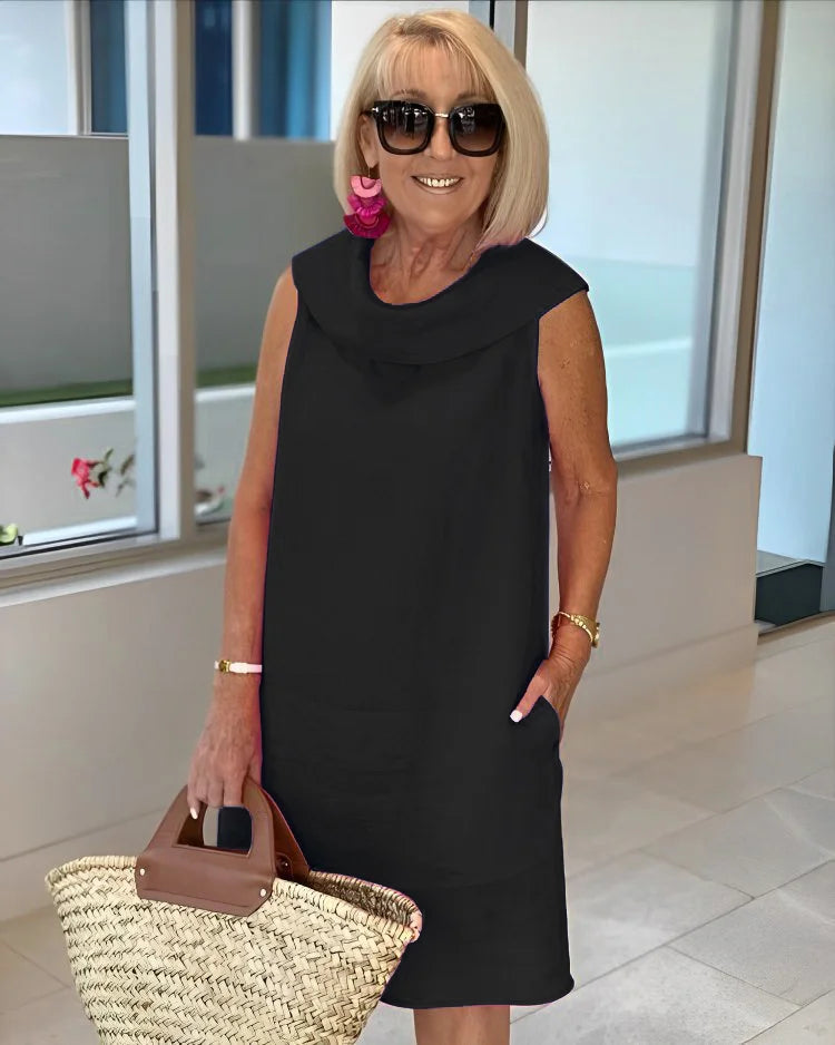 Dana - Draped Shift Dress
