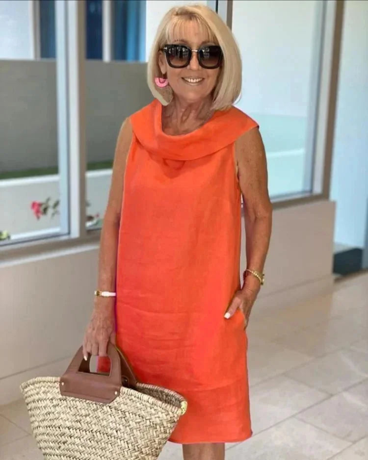 Dana - Draped Shift Dress