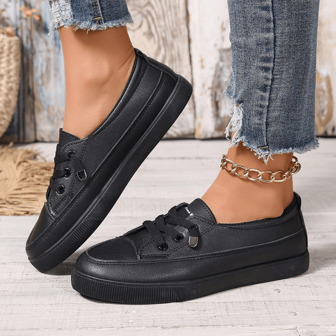 Denise - Everyday Lace-Up Trainers