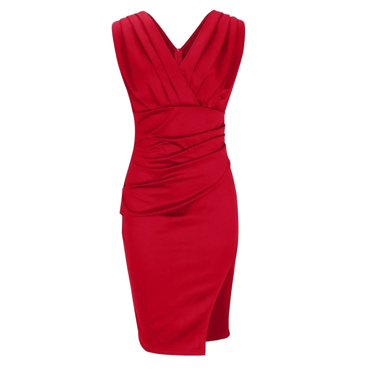 Saira - Sleeveless V-Neck Cocktail Dress