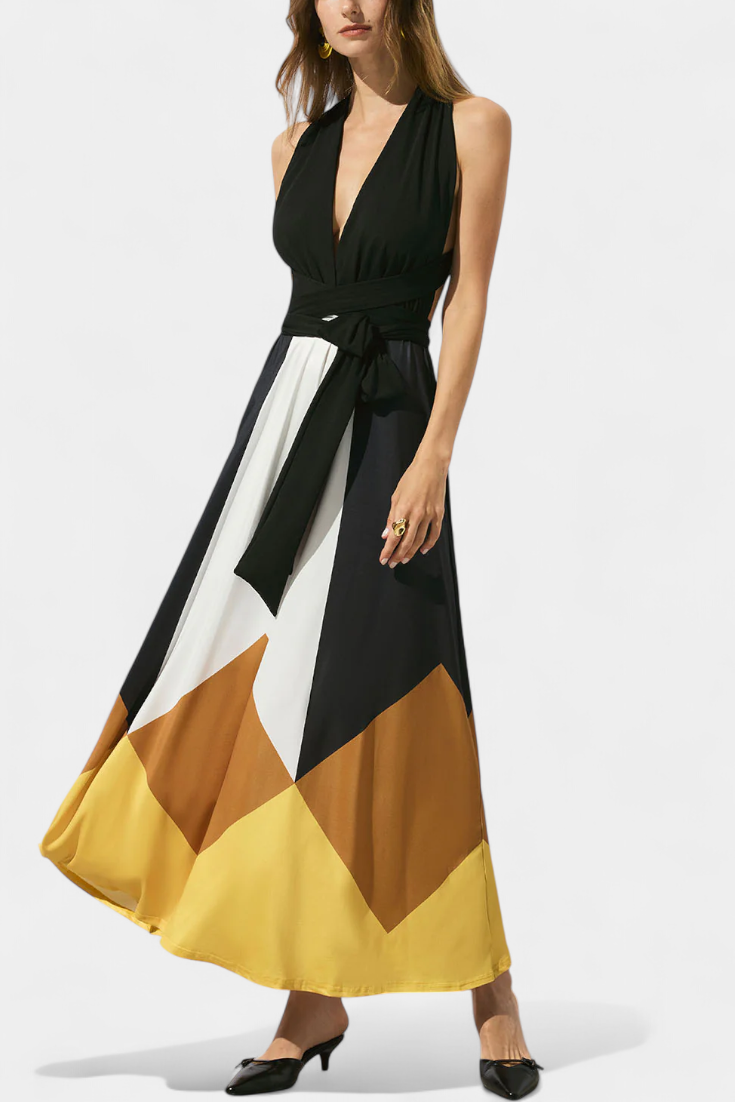 Avah - Sleeveless V-Neck Dress