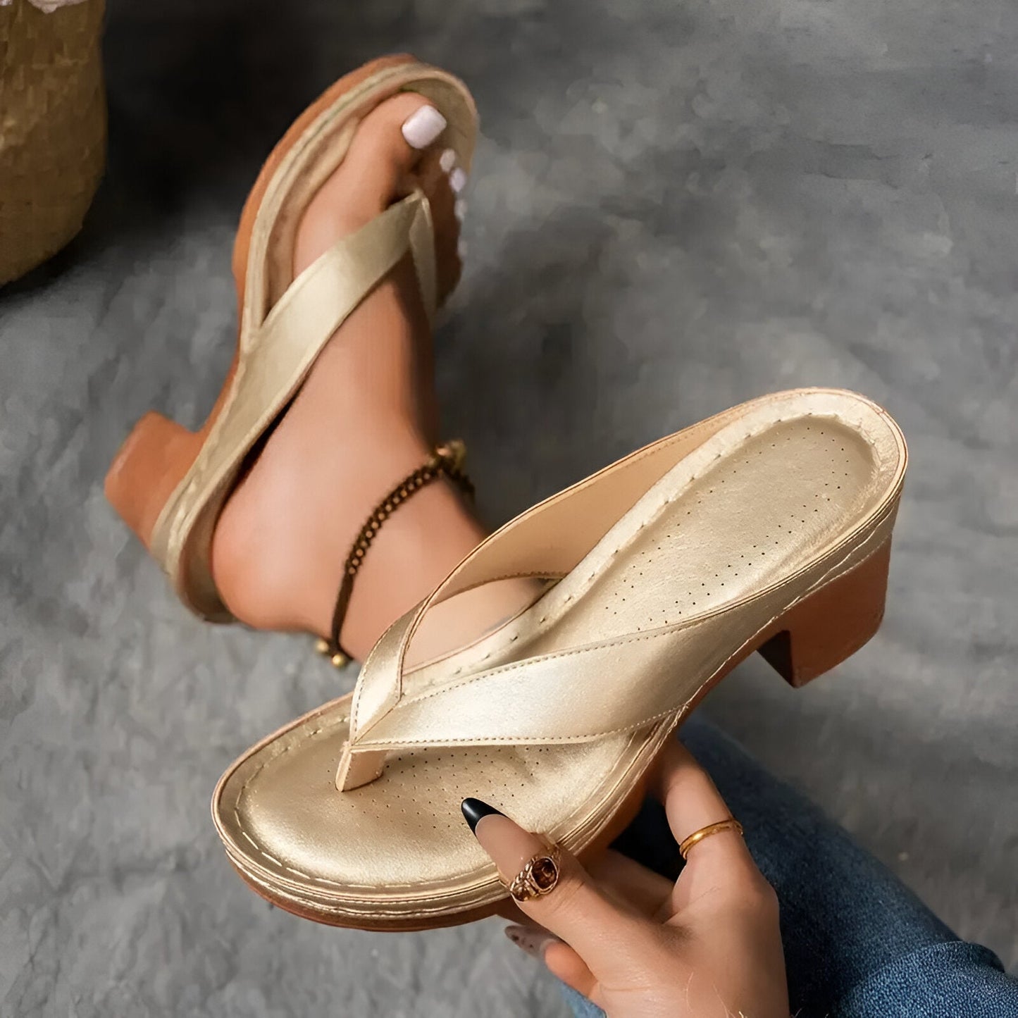 Linda - Block Heel Sandals