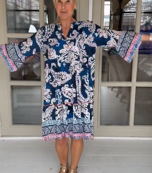 Laura - Floral V-Neck Dress