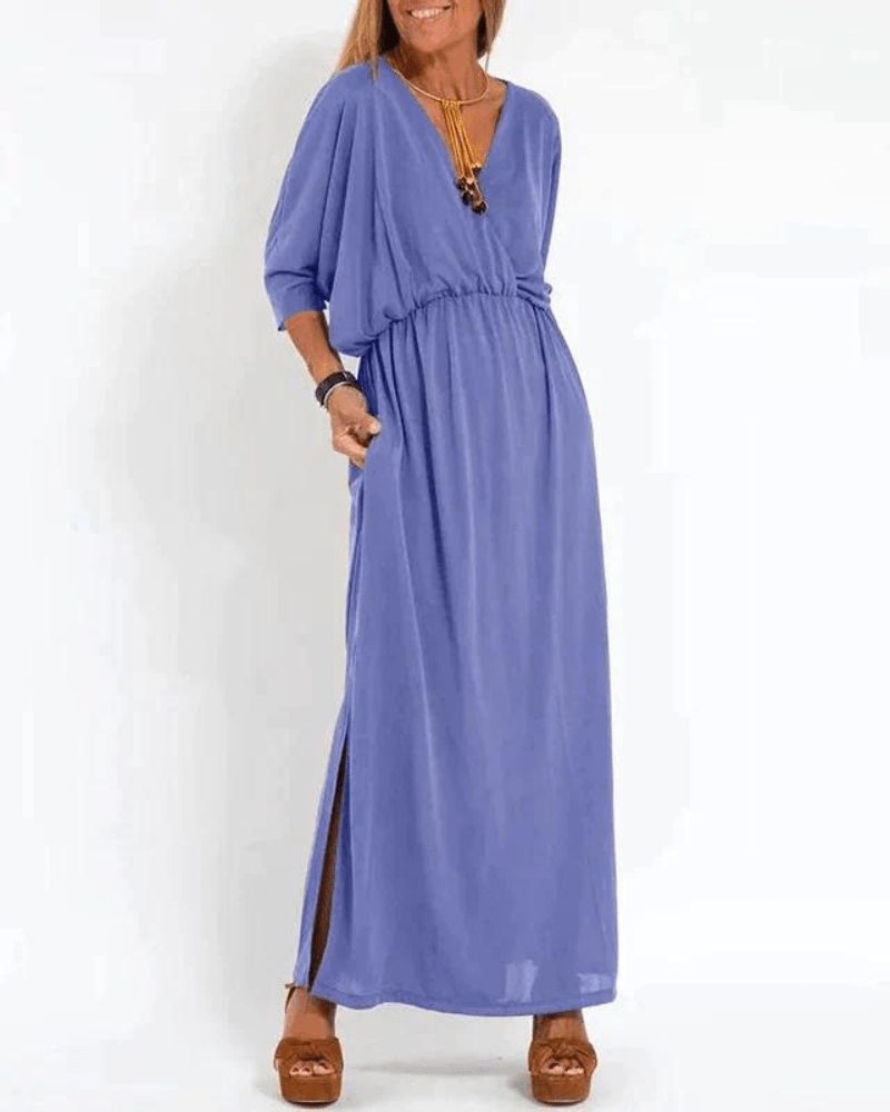 Zara - Relaxed V-Neck Dress