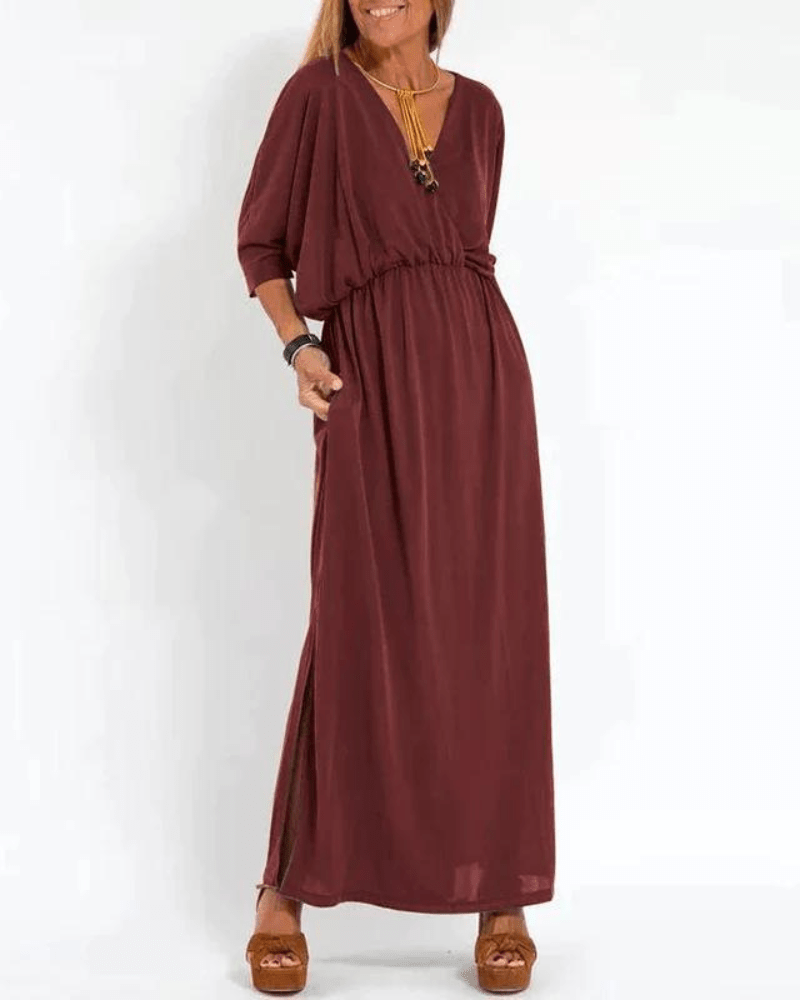 Zara - Relaxed V-Neck Dress