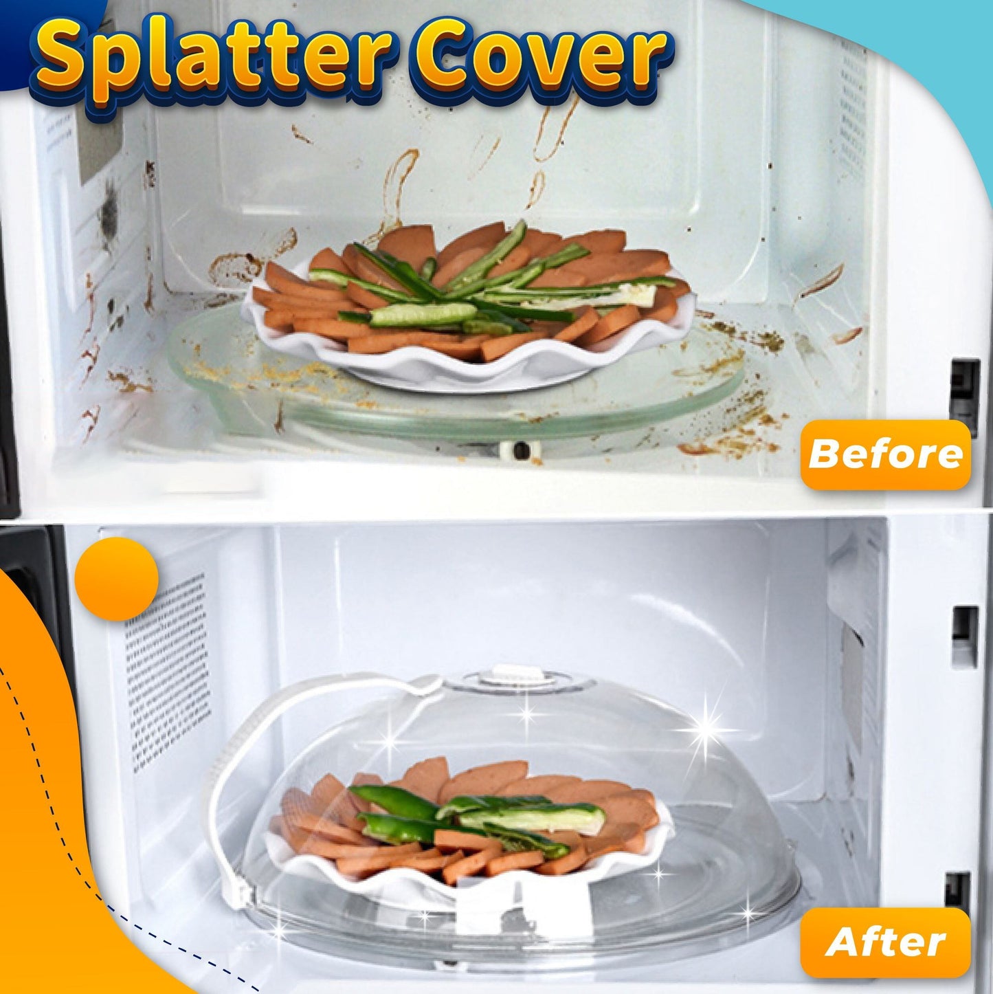 Transparent Microwave Splatter Cover Kitchen & Dining Marcira